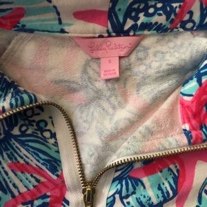 Lilly Pulitzer 3/4 zip sweatshirt